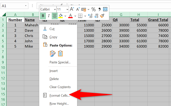 Excel'de bir formül hücresi kilitleyin