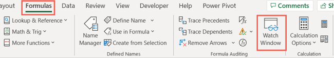 Formüller İzle Pencere Excel Kullanışlı Özellikler