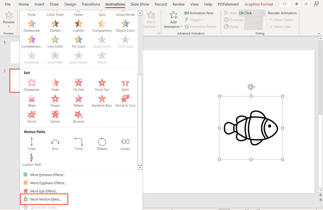 Animasyonlar Daha Fazla Hareket Yolları PowerPoint Hareket Yolları