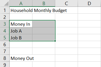 Gelir Excel Bütçe Oluştur