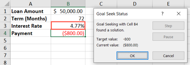 Kredi Sonuçları Excel Hedef Arama