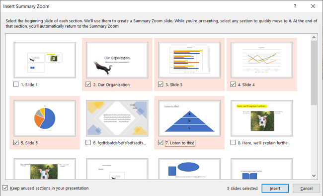 Özet Yakınlaştırma Slaytları PowerPoint Özellikleri Bilmiyordu