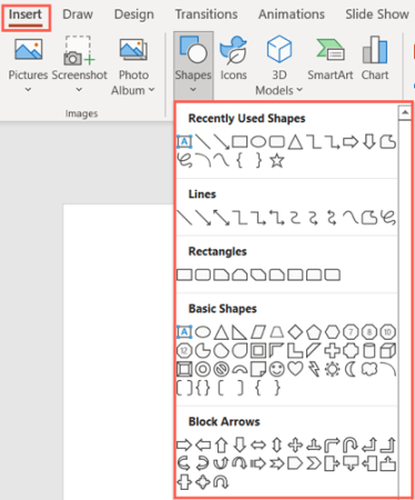 Şekil PowerPoint Vurgu Resmi Ekle