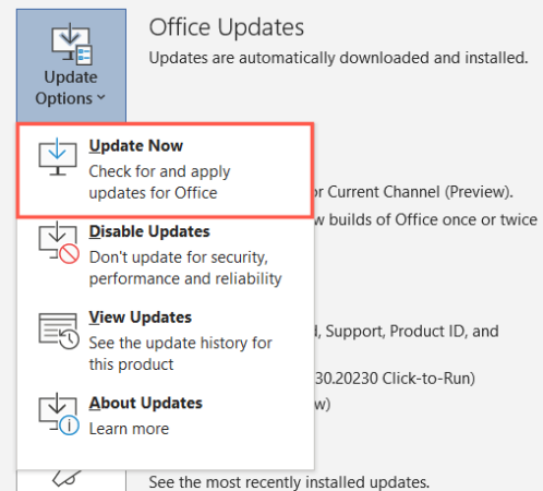 Şimdi güncelleme Windows Office Insider Program