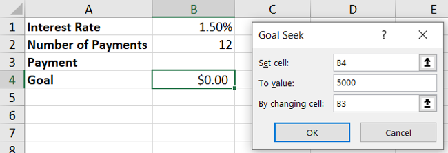 Tasarruf Arayışı Excel Hedef Arama