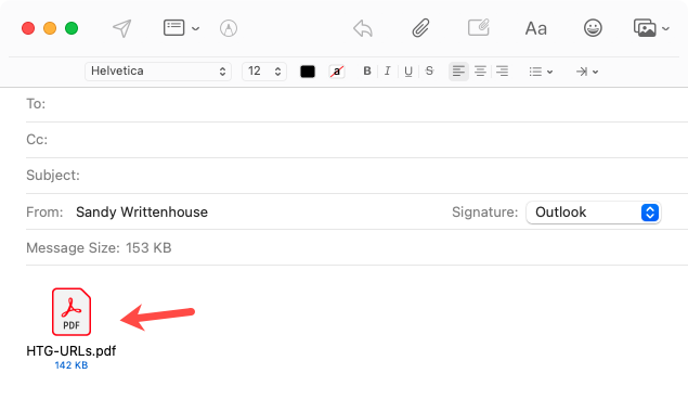 E-posta Posta MS Dosyaları PDF Gönder