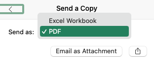 Ek Olarak E-posta Mac MS Dosyaları PDF Gönder