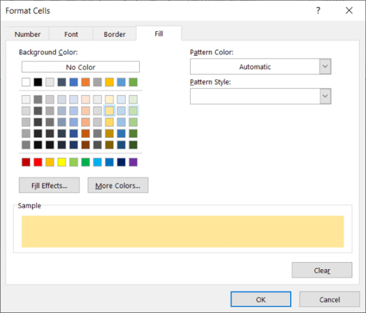 Renk Seç Excel Alternatif Satır Renkleri