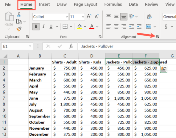 Ana Sayfa Hizalama Windows Excel Metni Küçült Hücreye Sığdır