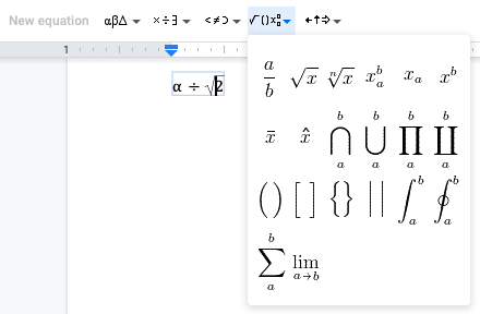 Denklem Ekle Google Dokümanlar Özellikler Koleji