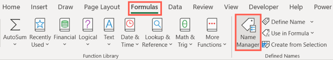 Formüller Name Manager Excel Düzenle Drop List