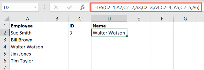 Hücre Referans Değeri Excel Ifs Fonksiyon