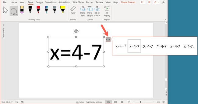 Matematik Önerileri PowerPoint Office Mürekkebi