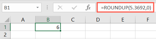 Up Integer Excel Yuvarlak Fonksiyonları
