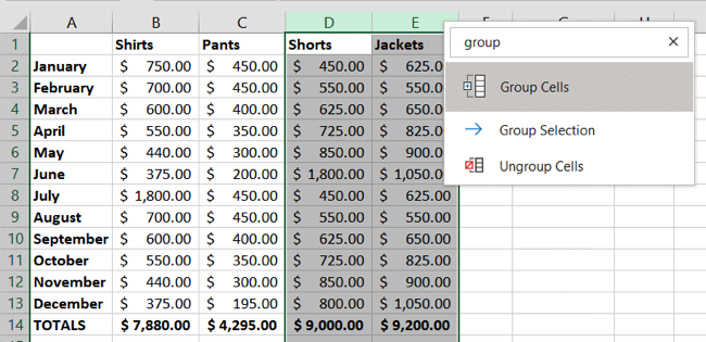 Excel Arama Grubu MS Office Arama Menüleri 1