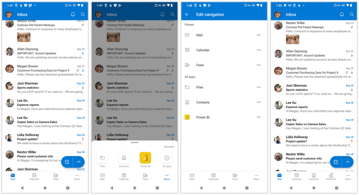 Outlook Mobil Uygulama Bazı Büyük Değişikliklere Gidiyor