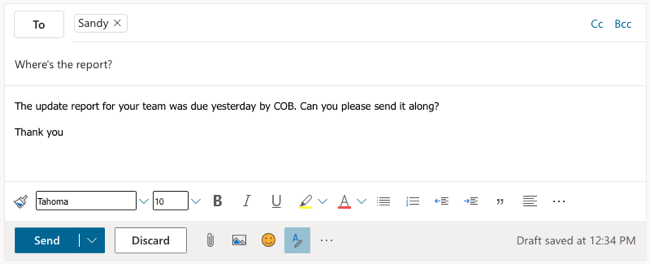 Outlook Web Taslağı Outlook Geri Çağırma E-postası