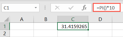 Az Bilinen Pi10 Excel İşlevleri