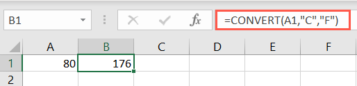 Az Bilinen Temp Excel İşlevlerini Dönüştür