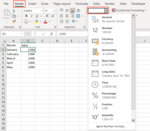 Sayı Biçimi Excel Yeni Başlayanlar İçin Temel Bilgiler