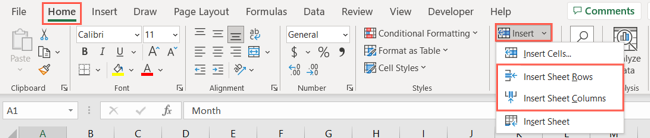 Sütun Satırı Ekle Excel Başlangıç Temelleri