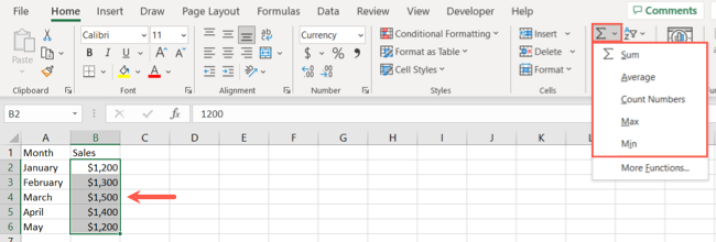 Toplam Seçilen Excel Yeni Başlayanlar İçin Temel Bilgiler
