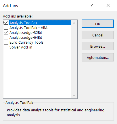 Analiz Araç Paketi Excel Hareketli Ortalama Ekle