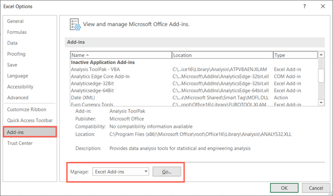 Seçenekler Excel Eklentileri Excel Hareketli Ortalama