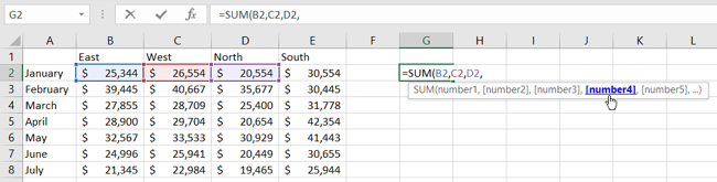 Toplam Formül Excel Yapı Formülü