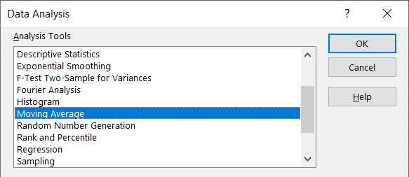 Veri Analizi Hareketli Ortalama Excel Hareketli Ortalama