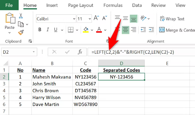 8 excel metin n'inci karakteri ekle